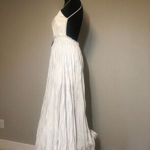 Open back maxi dress with keyhole in front